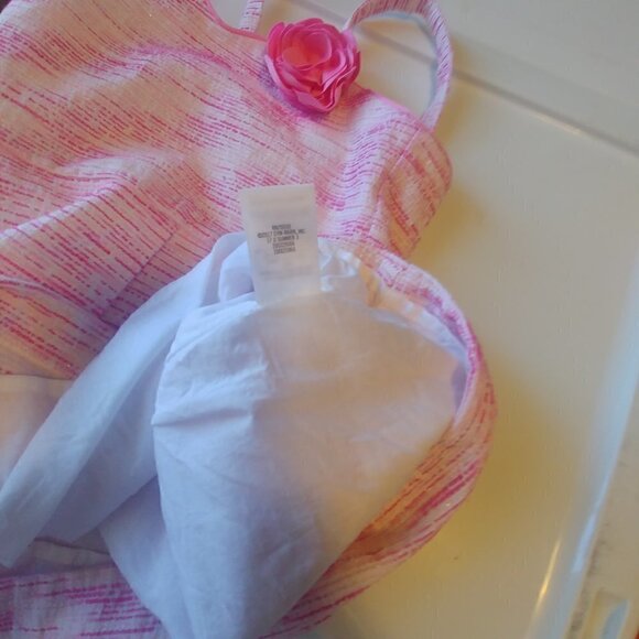 Janie and Jack Pink-Stitch Boucle Dress Size 6 - Picture 5 of 5